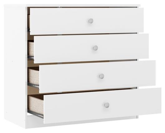 DENVER 2 DOOR WARDROBE BEDROOM SET - WHITE GLOSS