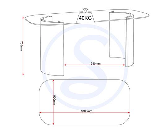 MODENA & AVERY DINING SET (X4 CHAIRS) - CREAM/SAPPHIRE BLUE VELVET