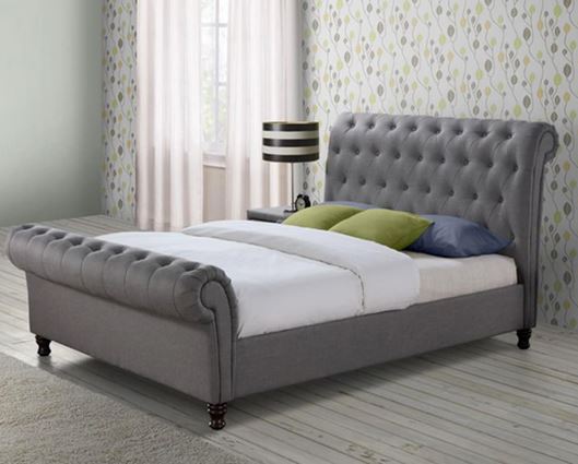 Charlton Bed King - Grey