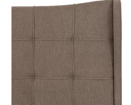 VERONA 4'6" OTTOMAN BED - BROWN FABRIC
