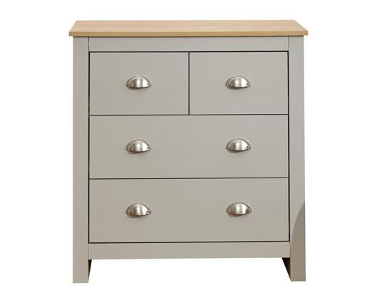Lachlan 2+2 Drawer Chest-Grey