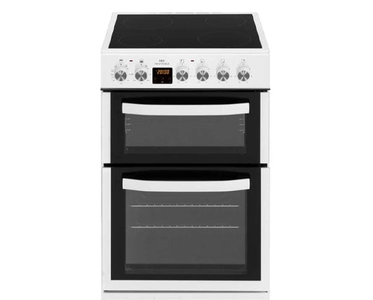 New World NWTOP53DCW 50cm Double Cavity Electric Cooker with Ceramic Hob