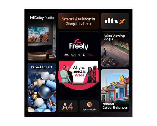 HISENSE A4Q 32" LED HD Ready HDR Smart TV with Freely - 32A4QTUK