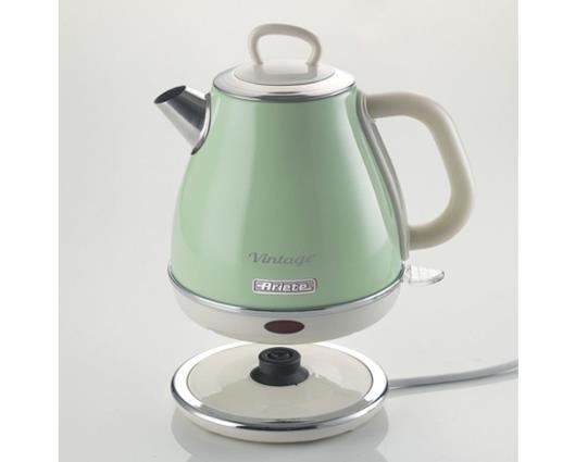 Ariete 1 Litre Retro Style Cordless Jug Kettle - Green