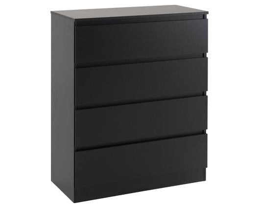 MALVERN 2 DOOR WARDROBE BEDROOM SET - BLACK