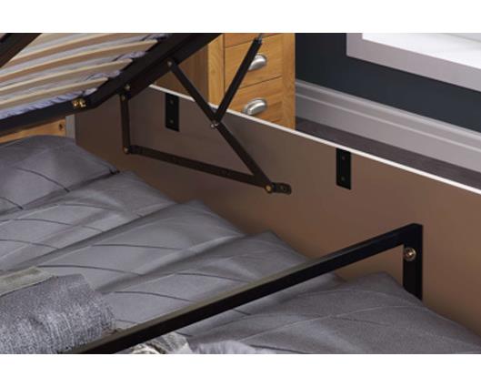 Phoenix Single Ottoman Bed - Pearl Grey