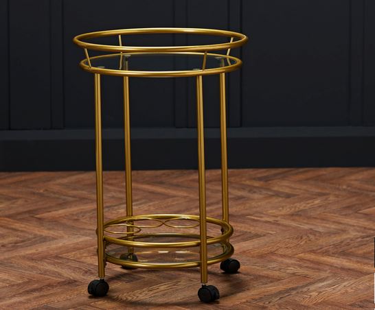 Cali Drinks Trolley- Gold