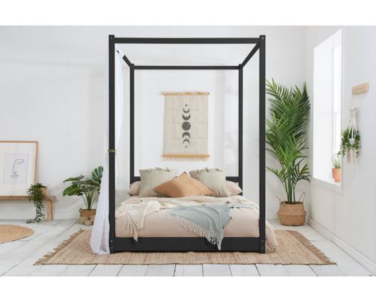 Darwin Four Poster King Bed - Black