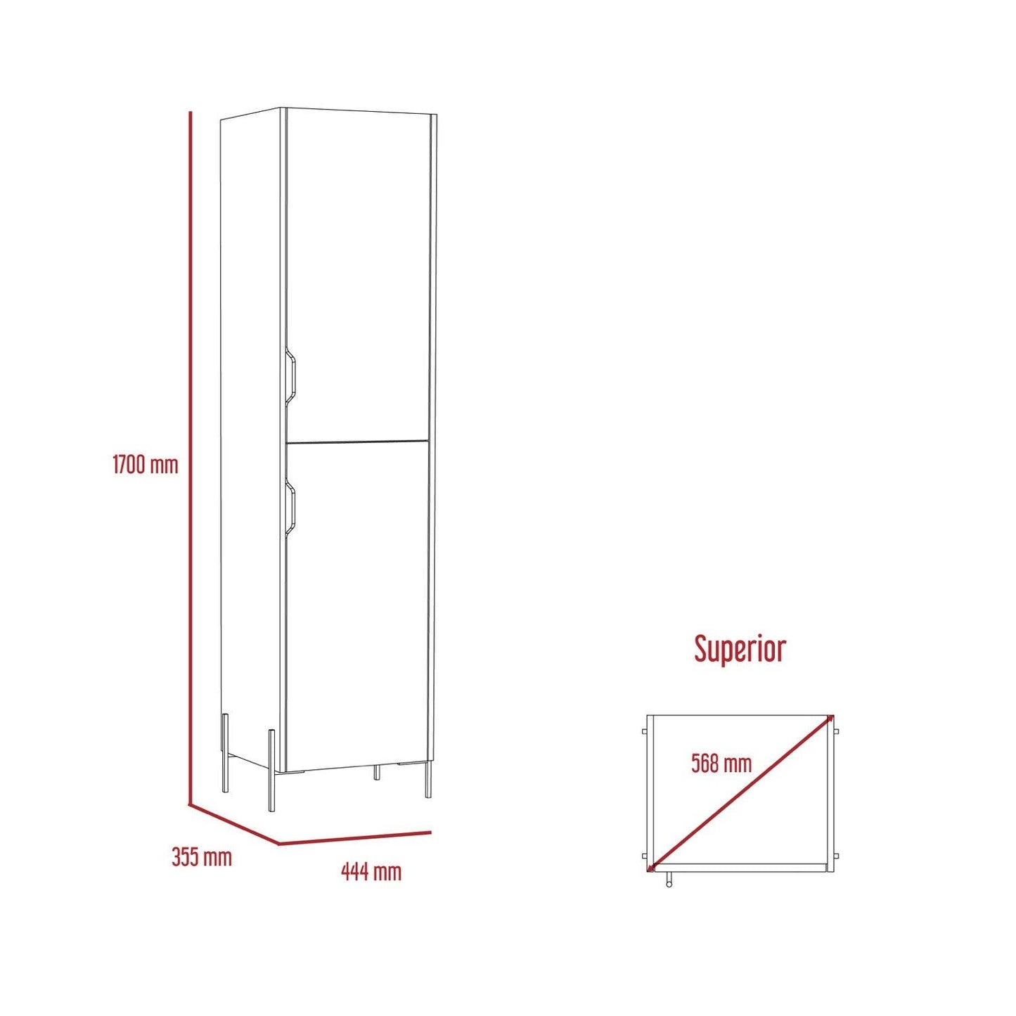 Dexter Tall Storage Cabinet