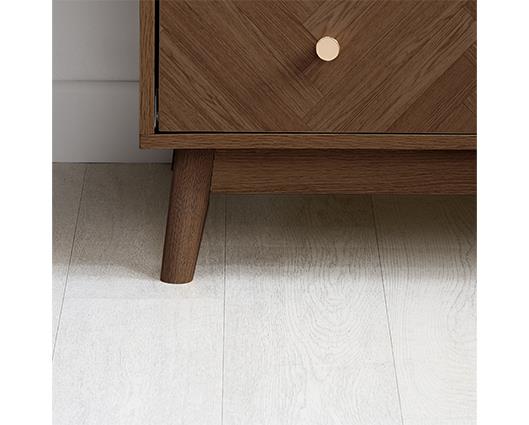 Herringford 3 Door Wardrobe with Mirror - Walnut