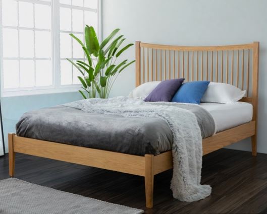 Bazel King Bed - Oak