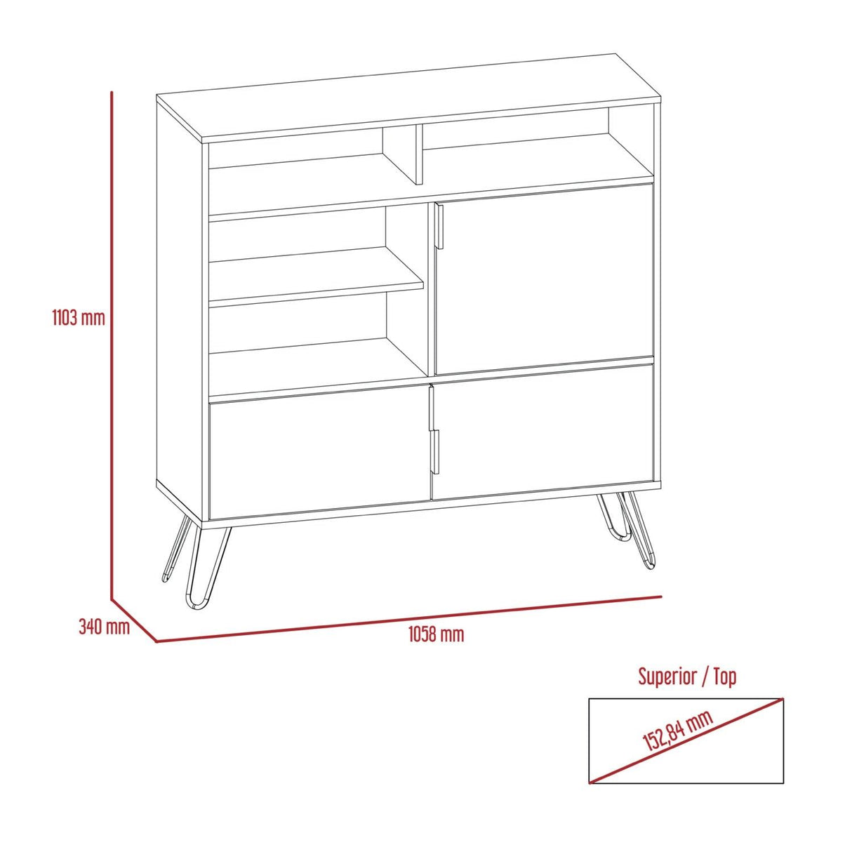 Nexus High Sideboard