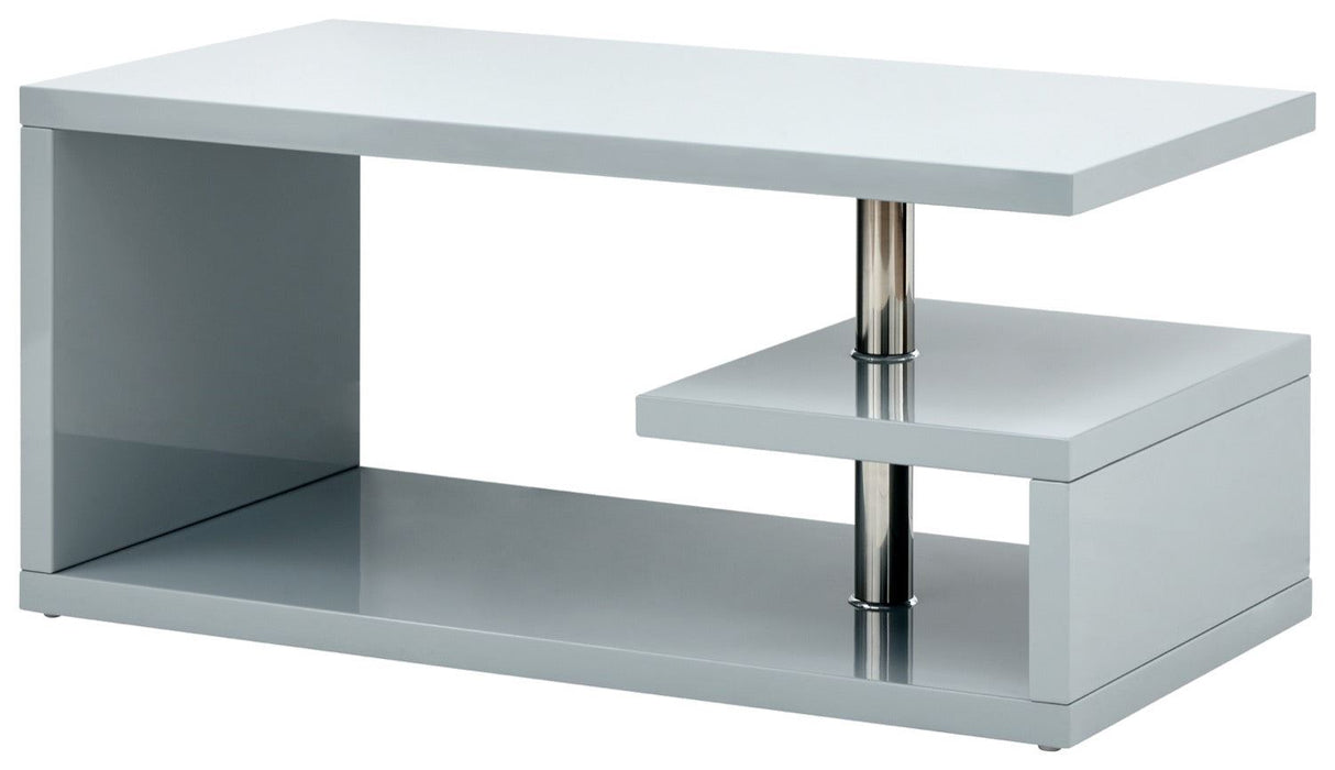 Arctic High Gloss LED Coffee Table-Grey