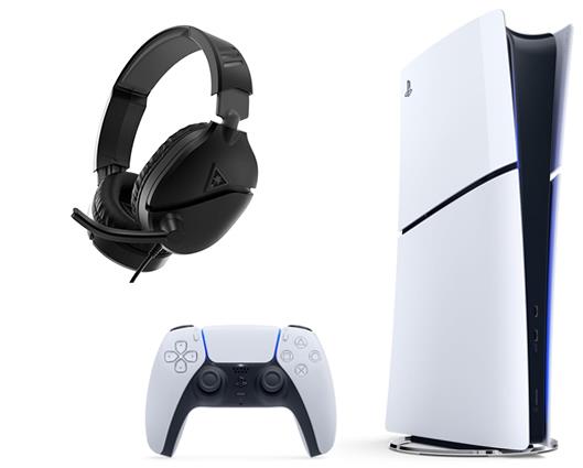 Sony PS5 Digital Console with Turtle Beach Recon 70 Black Headset