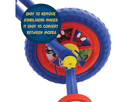 Spidey & His Amazing Friends 2 in1 10inch Training Bike