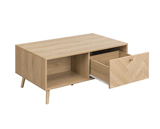 Herringford 1 Drawer Coffee Table - Oak