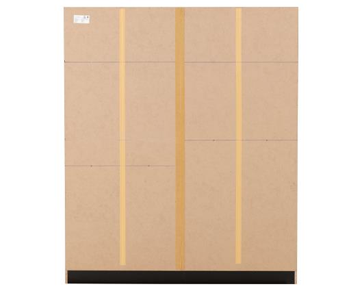 MALVERN 4 DOOR WARDROBE - BLACK