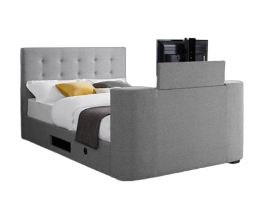 Mayfair TV King Bed - Grey