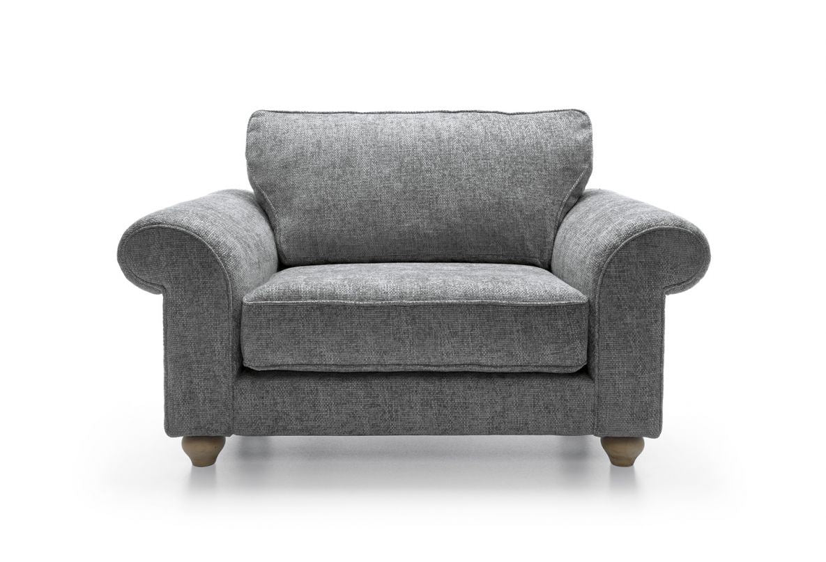 Iris Love Seat - Steel Grey
