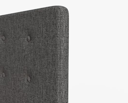 Ashbourne Single Ottoman-Dark Grey
