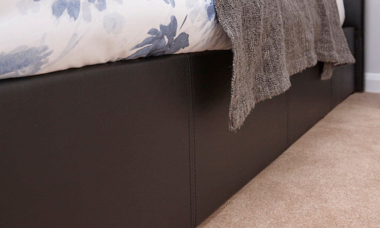 King End Lift Ottoman Bed-Black