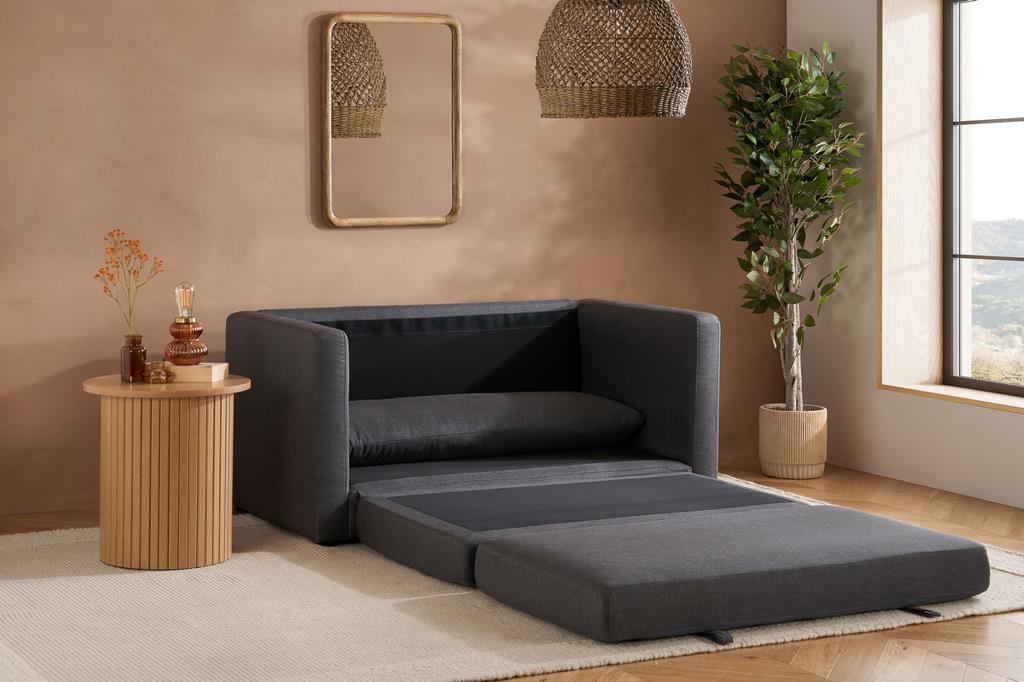 Eli Fold Out Sofa Bed - Grey