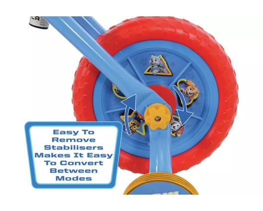 Paw Patrol 2 in 1 10" Training Bike