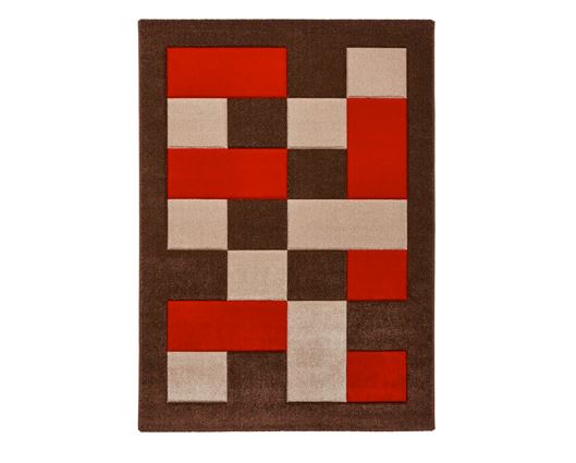 Brooke Brown/Red - 80cm x 150cm