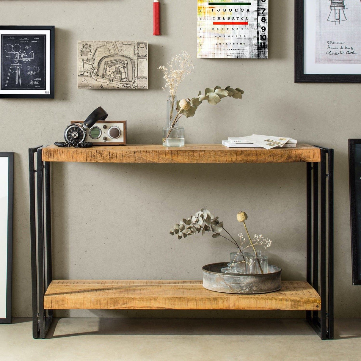 Cole Industrial Console Table