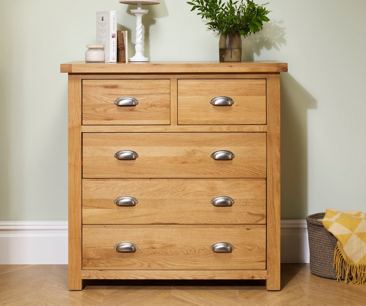 Winona 3 + 2 Chest - Oak