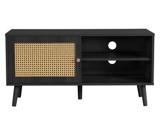 Croxley Rattan Small TV Unit - Black