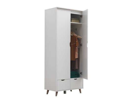 Pexton 2 Door Wardrobe with 2 Drawers