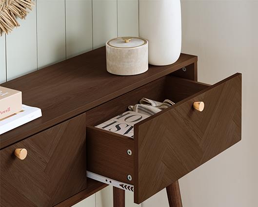 Herringford Console Table - Walnut