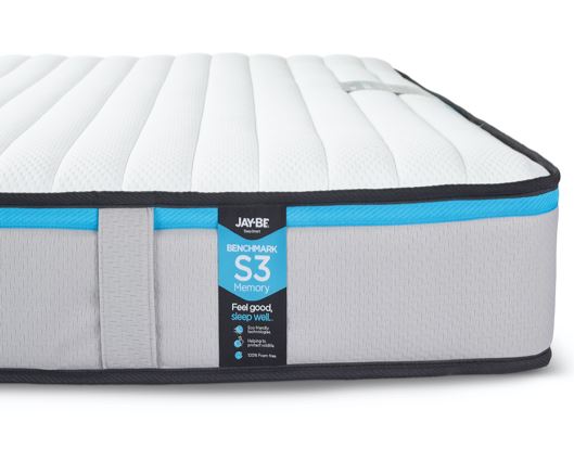 Jay-Be Benchmark S3 Memory Eco Friendly Mattress-Single