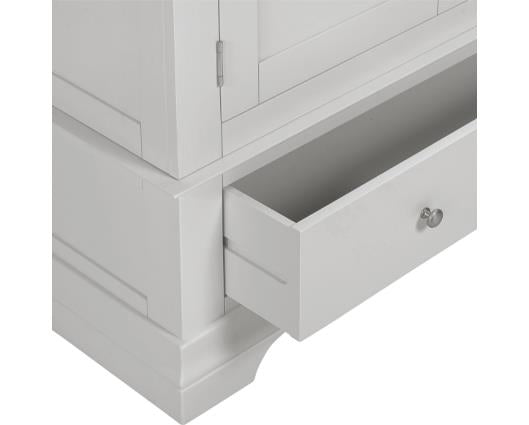 BORDEAUX 2 DOOR WARDROBE - PEBBLE GREY
