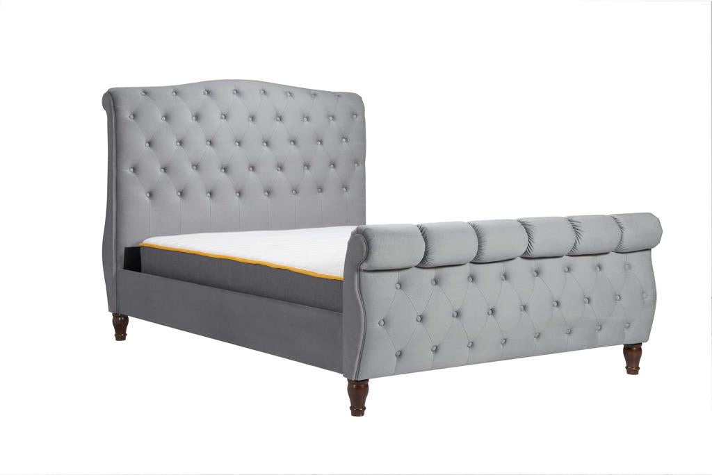 Compton King Bed - Grey
