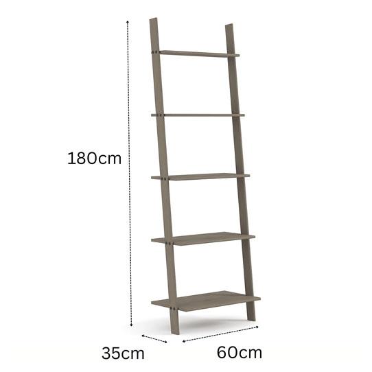 Corona Grey Ladder Design Shelf Unit