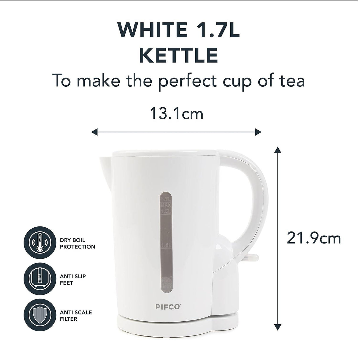 Pifco Essentials Kettle White