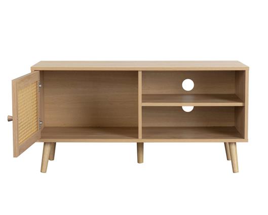 Croxley Rattan Small TV Unit - Oak