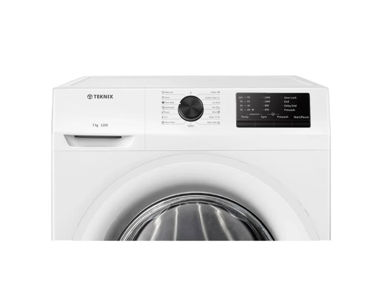 Teknix TKW7122HW 7kg 1200RPM Washing Machine