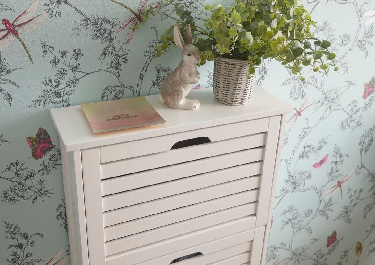Ben 3 Tier Shoe Cabinet-White