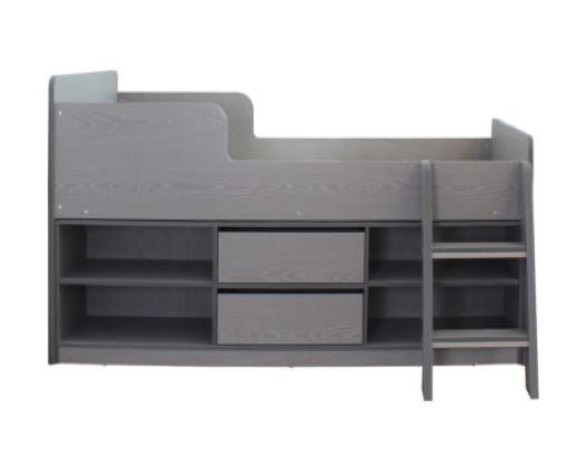 Felix Low Sleeper Bed - Grey