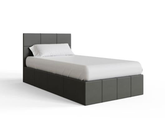 Single End Lift Ottoman Bed-Grey
