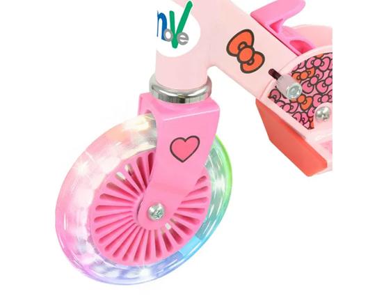 Hello Kitty Folding Inline Scooter with Light Up Wheels