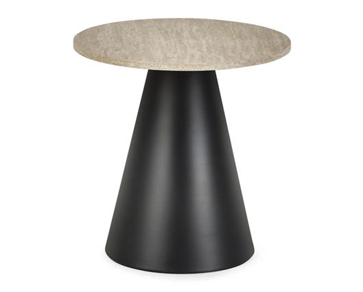 Elgon Coffee and Lamp Table Set Travertine Effect