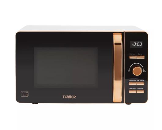 Tower 800W 20L Digital Microwave Rose Gold
