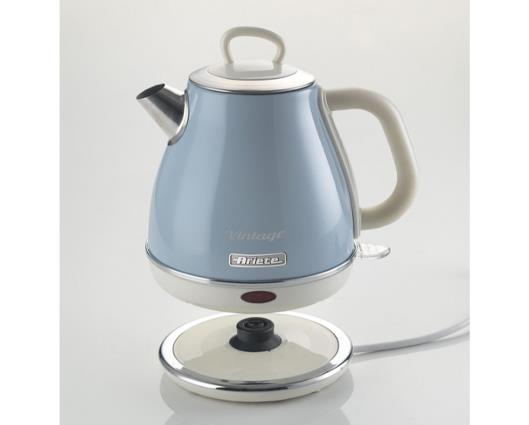 Ariete 1 Litre Retro Style Cordless Jug Kettle - Blue