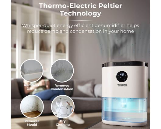 Tower 2.3 Litre Dehumidifier 48H Timer
