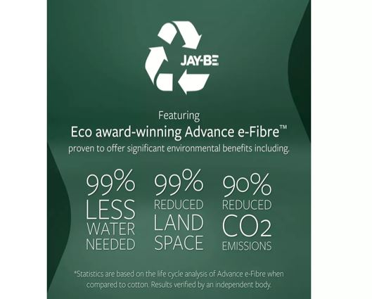 Jay-Be� Natural Fresh Bamboo Hybrid 2000 e-Pocket Mattress - King