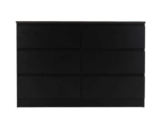 Marcus 6 Drawer Chest - Black